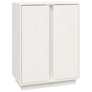 vidaXL Buffet Blanc 60x35x80 cm Bois massif de pin