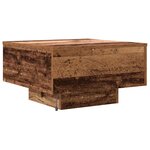 vidaXL Table basse Bois Ancien 55 x 55 x 31 cm Bois d'ingénierie