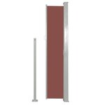 vidaXL Auvent latéral rétractable de patio 170x300 cm Marron