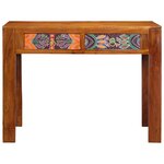 vidaXL Bureau 100x50x75 cm Bois d'acacia massif