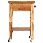 vidaXL Chariot de cuisine 55x55x89 cm bois massif d'acacia