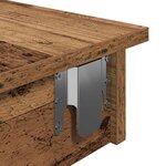 vidaXL Table bar mural vieux bois 102x45x103 5 cm bois d'ingénierie
