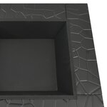 vidaXL Foyer avec tisonnier 79x79x46 5 cm XXL acier