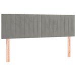 vidaXL Sommier à lattes de lit avec matelas LED Gris clair 140x190 cm