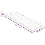 vidaXL Coussin de chaise longue rouge bordeaux mélangé 200x50x4 cm