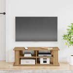 vidaXL Support de télévision Chêne artisanal 96 x 35 x 33 5 cm