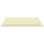 vidaXL Coussins de siège 2 Pièces Crème 47 x 36 x 2 cm Polyester