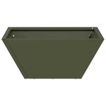 vidaXL Cache-pot de jardin 5 Pièces Vert olive 35 x 35 x 15 cm