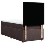 vidaXL Sommier à lattes de lit avec matelas Marron foncé 80x200 cm