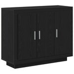 Buffet vidaXL Chêne Noir 92x35x75 cm Bois Stratifié