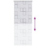 vidaXL Store roulant de douche 80x240 cm Carré