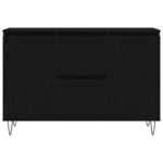 Buffet vidaXL Noir Chêne 101 5x35x70 cm Bois d'ingénierie