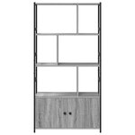 vidaXL Étagère Sonoma gris 80 x 30 x 155.5 cm Bois d'ingénierie