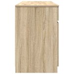 vidaXL Bureau Chêne sonoma 140 x 49 x 76 cm Bois d'ingénierie