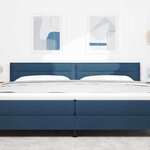 vidaXL Tête de lit LED avec bandes LED Bleu 200 cm tissu