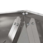 vidaXL Jardinière Argent 40 x 40 x 40 cm Acier inoxydable