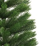 vidaXL Sapin de Noël artificiel mince avec support 150 cm PE