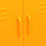 vidaXL Armoire de rangement Jaune moutarde 80x35x101 5 cm Acier