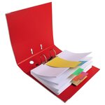 Paquet de 100 intercalaires trapèze vert . Perforation 2 trous EXACOMPTA