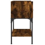 vidaXL Table de chevet chêne fumé 40 5x31x60 cm bois d'ingénierie