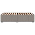 vidaXL Cadre de lit sans matelas taupe 90x200 cm tissu