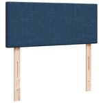 vidaXL Sommier à lattes de lit avec matelas Bleu 120x200 cm Tissu