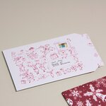 Lot de 50 enveloppes carton b-box 4 imprimée noël format 250x353 mm
