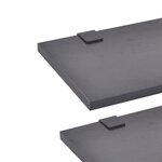 vidaXL Meubles de salle de bain 9 Pièces avec lavabo et robinet Noir