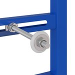 vidaXL Cadre de montage dissimulé pour lavabo 50x112-136 cm Acier