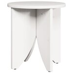 vidaXL Table basse 2 Pièces Blanc 41 5 x 41 5 x 44 cm Bois massif en pin