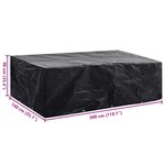 vidaXL Housse de salon de jardin 8 œillets 300 x 140 x 90 cm