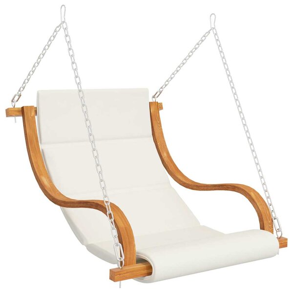 vidaXL Balancelle sans balançoire et coussin Bois courbé