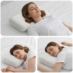vidaXL Coussin de sommeil Uni Blanc 60 x 40 x 13 cm
