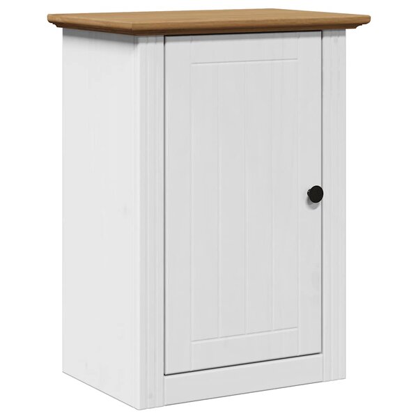 vidaXL Armoire murale de salle de bain BODO blanc et marron 44x30x60cm