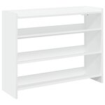 vidaXL Étagère à chaussures blanc 80x25x62 cm bois d'ingénierie