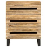 vidaXL Table de chevet 50x34x62 cm bois de manguier massif brut