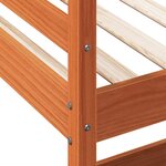 vidaXL Lit superposé sans matelas cire marron 90x190 cm pin massif