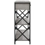 vidaXL Table console sonoma gris 75x28x75 cm bois d'ingénierie