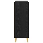 vidaXL Buffet Chêne noir 69 5 x 32 5 x 90 cm Bois d'ingénierie