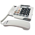 GEEMARC Téléphone amplifié grosses touches sénior PHOTOPHONE 100 - A mémoires photo directes
