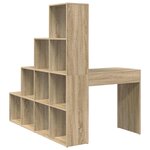 vidaXL Bureau d'angle Chêne sonoma 101.5 x 149.5 x 149.5 cm
