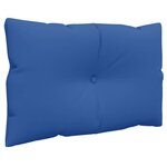vidaXL Coussins de palette lot de 2 bleu royal tissu
