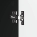 vidaXL Meuble TV 99 x 34 5 x 52 cm Noir Bois d'ingénierie