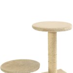 vidaXL Arbre à chat avec griffoir en sisal 60 cm Beige