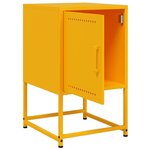 vidaXL Tables de chevet 2 Pièces jaune moutarde 36x39x60 5 cm acier