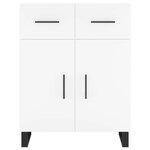 vidaXL Buffet blanc 69 5x34x90 cm bois d'ingénierie