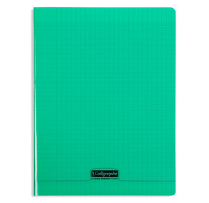 Cahier Polypro 8000 Grands Carreaux séyès 96 pages 24x 32cm vert x 10 CALLIGRAPHE