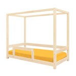 Lit cabane enfant BUNKY 90 x 160 verni