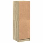 vidaXL Buffet avec portes en verre chêne sonoma 35x37x109 cm