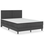 vidaXL Tête de lit Gris foncé Tissu 140x200 cm